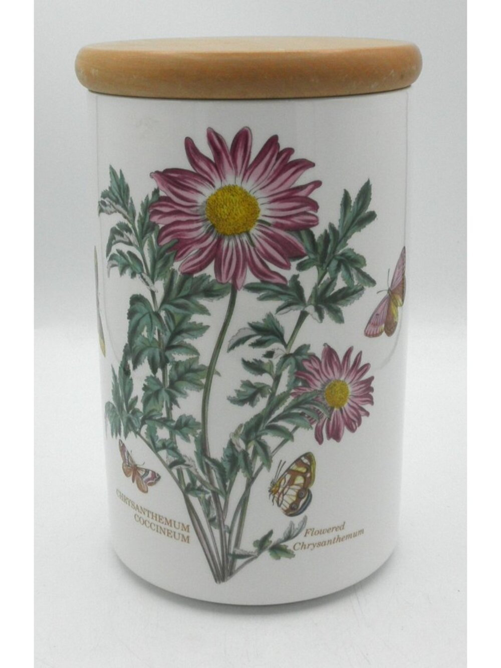 Portmeirion Botanic Garden 8" Storage Jar with Lid Chrysanthemum Pattern: PRTBOG
